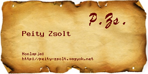 Peity Zsolt névjegykártya